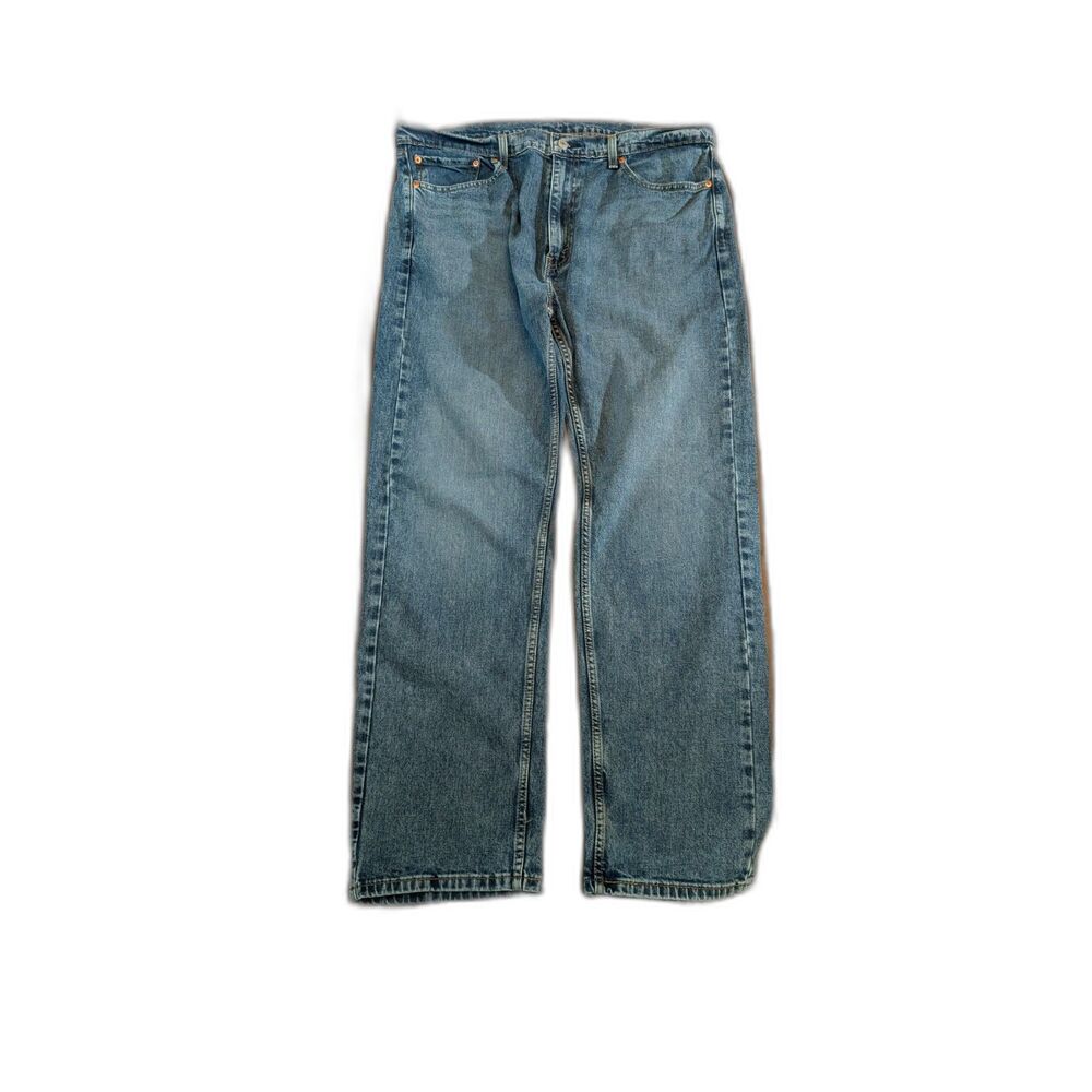 Levi’s 505 Jeans Mens 38x32 Regular Fit Straight Leg Medium Wash Blue Denim